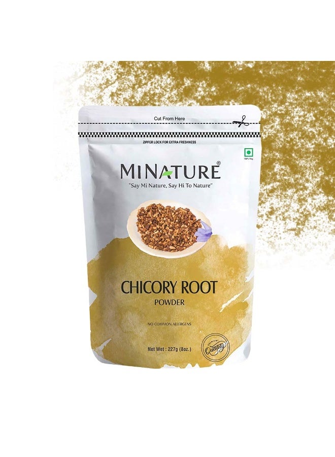 mi nature Chicory Root Powder | Cichorium intybus | Blue Daisy/Dandelion/Sailors | Coffee Alternative, Acid Free, Caffeine Free | 100% Natural powder | from India.| 227g (8 oz.) - Image 4