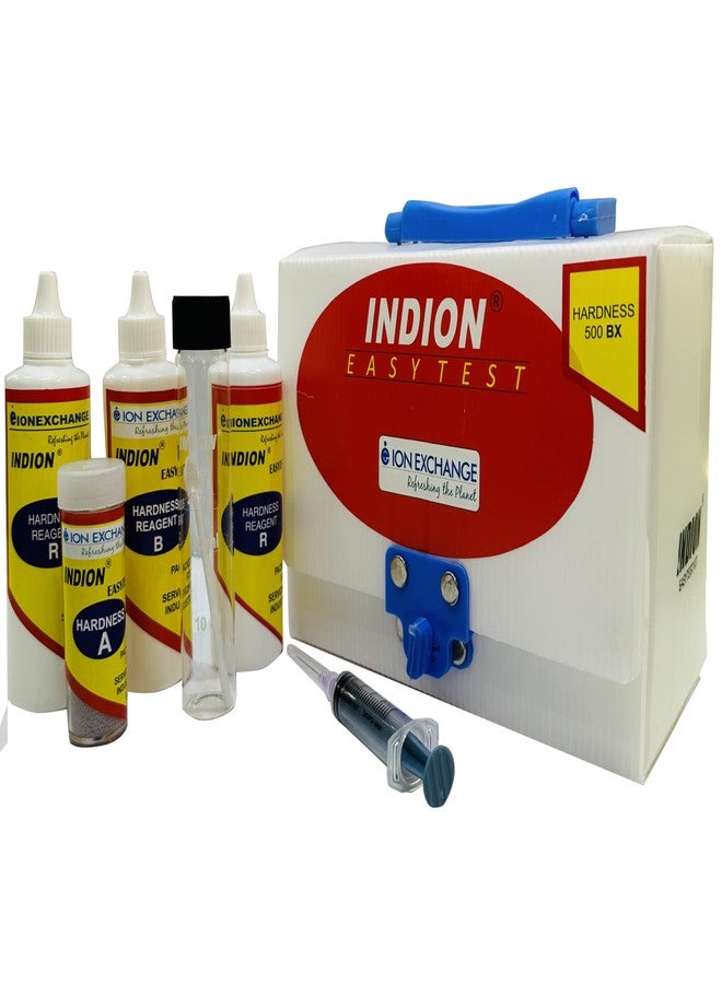 Zero B Indion EasyTest Kit for Total Water Hardness Test | 500 BX | Quick and Accurate EDTA-Based Test Kit | (5-500 mg/l) (250 Tests), Aqua | Suitable for All Water spurce - Image 1