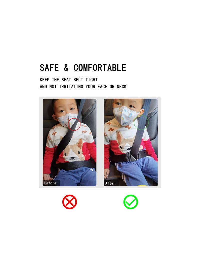 SOLARAE Seat Belt Clips, Seat Belt Adjuster, for Adult Children Pregnant Women Comfortable Universal Shoulder Adjuster, Universal Car Seat Belt Positioner Latch Locking Clips, Improve Driving Comfort(1 Pack) - Image 5