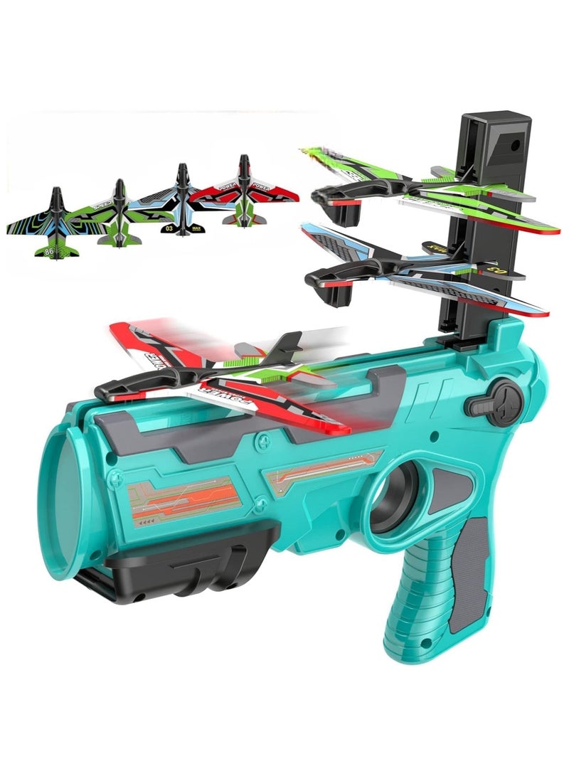 Airplane Toys for 4 5 6 Years Old Boys, Catapult Airplane with 4 pcs Glider Plane,Boys Toys Age 6-8 with One-Click Ejection Airplane Game, Gifts for 4-8 Years Old Boys  - Image 1