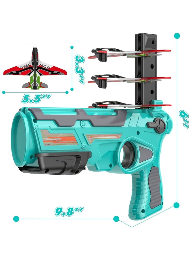 Airplane Toys for 4 5 6 Years Old Boys, Catapult Airplane with 4 pcs Glider Plane,Boys Toys Age 6-8 with One-Click Ejection Airplane Game, Gifts for 4-8 Years Old Boys  - Image 2