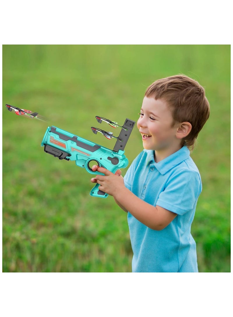 Airplane Toys for 4 5 6 Years Old Boys, Catapult Airplane with 4 pcs Glider Plane,Boys Toys Age 6-8 with One-Click Ejection Airplane Game, Gifts for 4-8 Years Old Boys  - Image 3