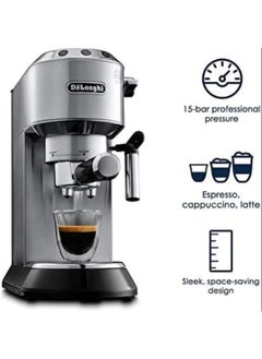De'Longhi Espresso Machine, 15 Bar, 1300 Watt, Silver, EC685M  - Image 4