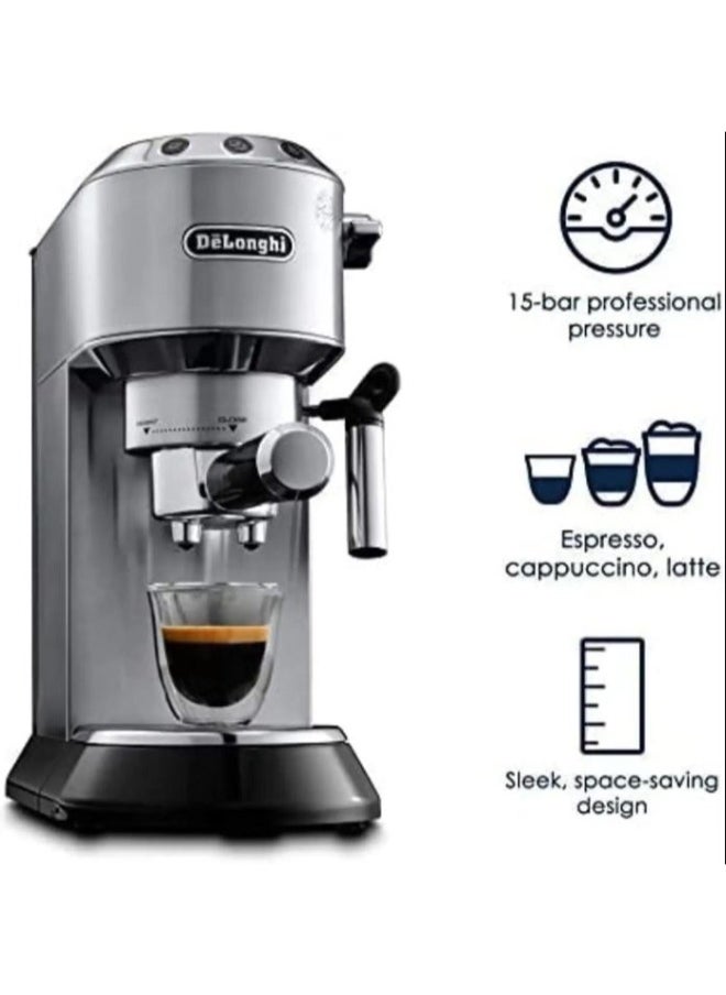 De'Longhi - Espresso Machine, 15 Bar, 1300 Watt, Silver, EC685M - Image 1