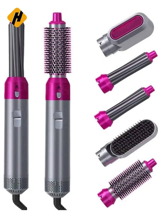 HuHa Styler 5 in 1 Hair Dryer Hot Air Brush Styler Negative ​Ion Hair Straightener Volumizer Hair Curler Hot Air Wrap Comb Brush(UK)  - Image 1
