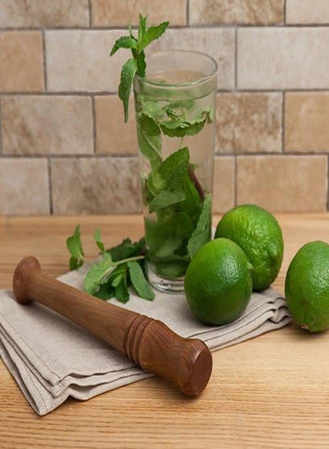 Birdbrid Wooden Cocktail Muddler 10 Inch | Premium Sheesham Wood Mojito Masher for Mint & Lime | Bar Muddling Tool for Mocktail & Cocktail Making | Bartender Barware Accessory - Image 2