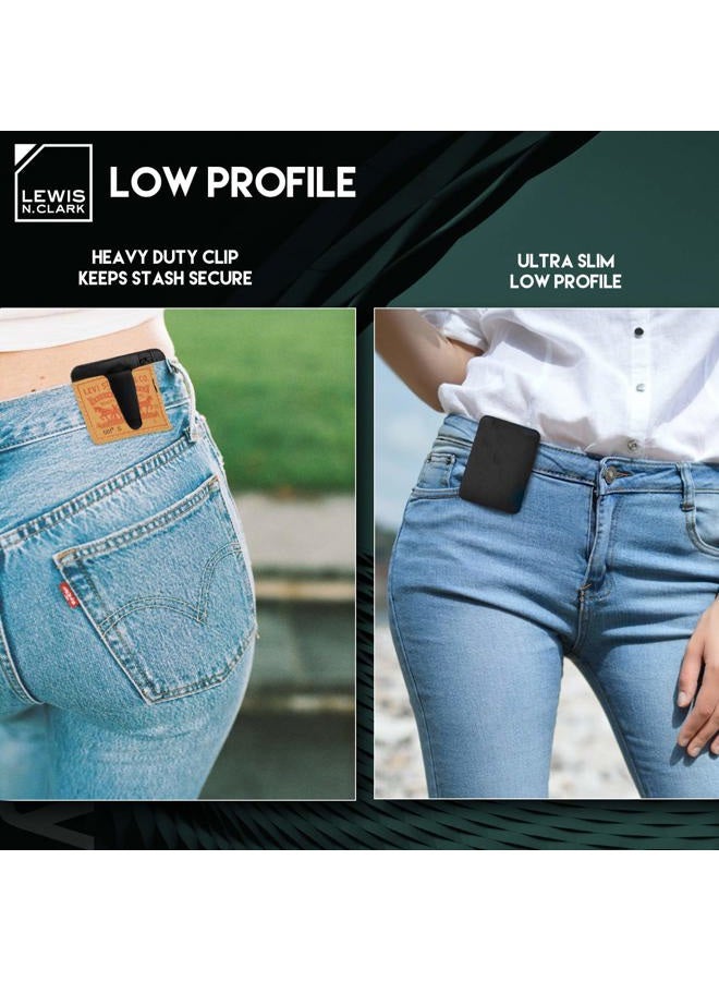 Lewis N. Clark Rfid Hidden Clip Stash Money Belt Travel Pouch + Credit Card/Id Holder For Women & Men, One Size - Image 5