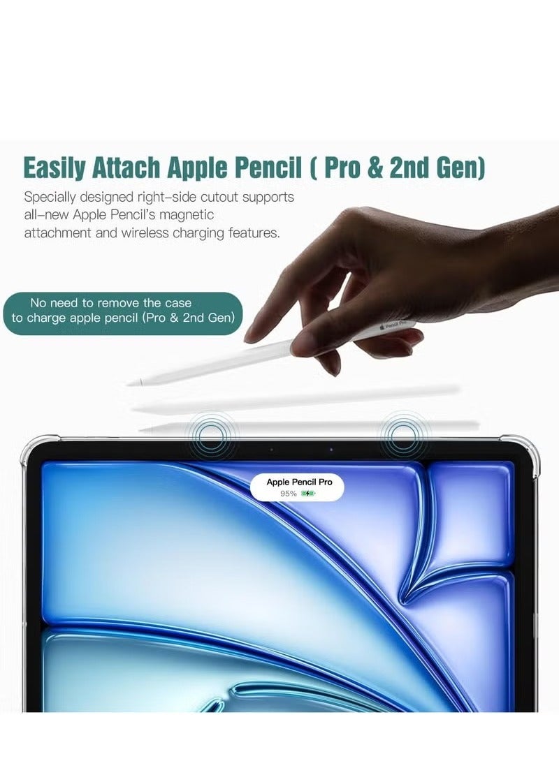 Compatible with IPad Air 11 Inch (M2) 2024 Case Ultra Clear Soft Flexible Transparent TPU Skin Bumper Back Cover Shell for IPad Air 11 - Image 4