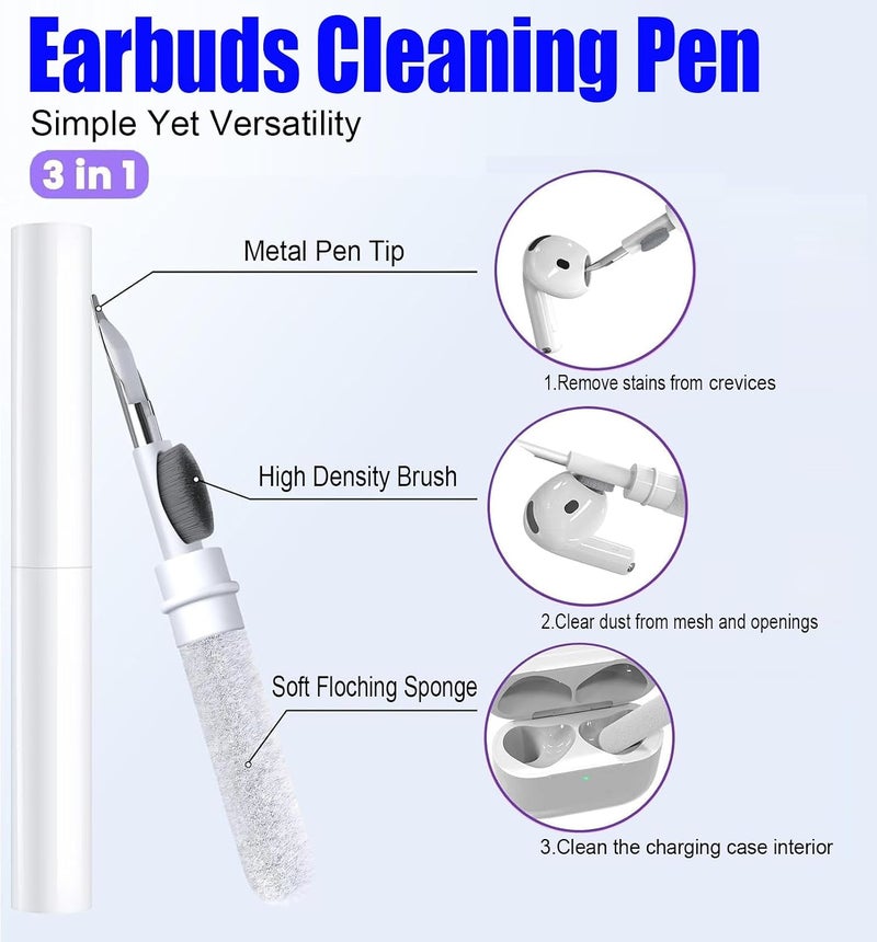 Cute Case for AirPods Pro 3 Case Cover 2025 with Cleaner kit,Airpods Pro 3 Cases Women Anti-Drop Silicone iPods Pro 3 Earbuds Charging Cases Girl Keychain for Airpods Pro 3rd Generation (Retro Phone) - Image 4