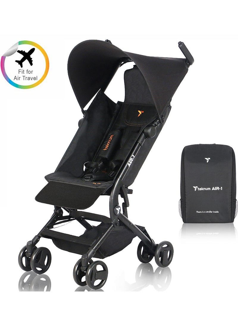 TEKNUM Teknum Air-1 Travel Stroller W/ Carry Backpack-Black  - Image 1