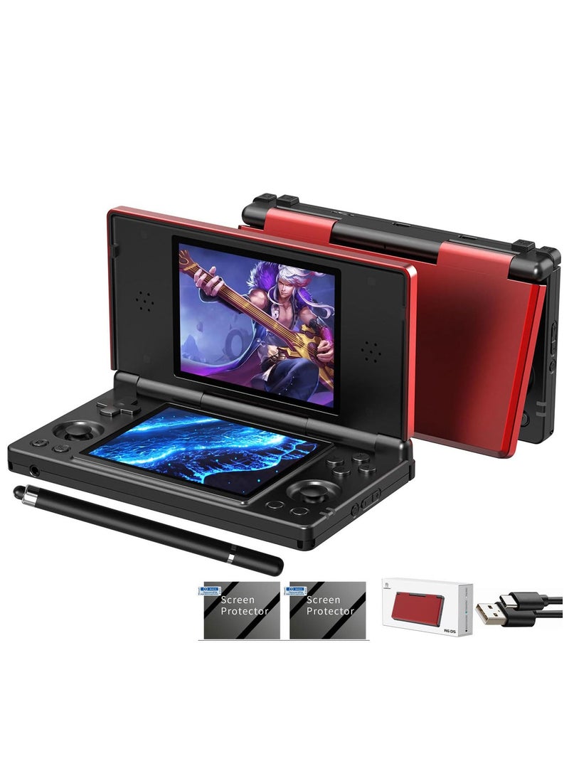أنبيرنيك جهاز ألعاب محمول قابل للطي RG DS RK3568 من Anbernic، يعمل بنظام Android 14، يدعم لاعبين، مزود بعصا تحكم علوية وسفلية، وشاشة مزدوجة 4 بوصة تعمل باللمس بالكامل بتقنية OCA، وبطارية 4000 مللي أمبير، وذاكرة تخزين 3+32 جيجابايت. - Image 1