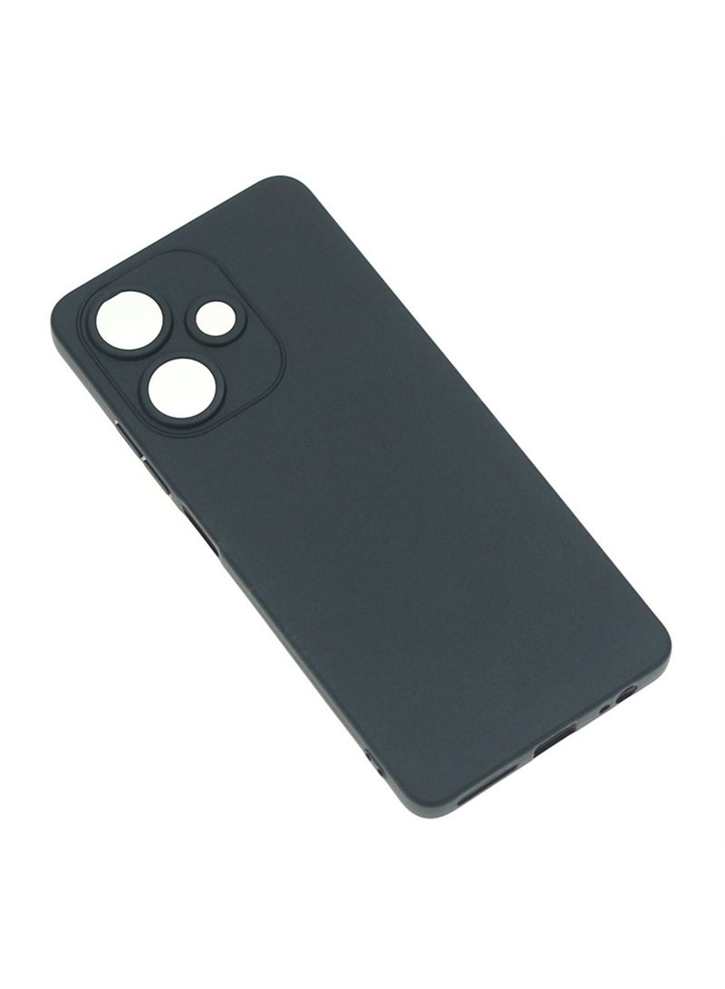 Infinix Hot 30 4g TPU Case Cover Phone Accessories with Anti-drops Anti-fingerprints Camera Protection Soft Anti-scratches Anti-drops Anti-fingerprints Back Cover Black - Image 3