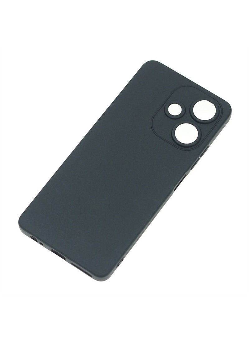 Infinix Hot 30 4g TPU Case Cover Phone Accessories with Anti-drops Anti-fingerprints Camera Protection Soft Anti-scratches Anti-drops Anti-fingerprints Back Cover Black - Image 4