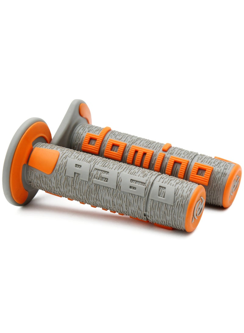 دومينو مقابض Domino Racing A360 للقيادة على الطرق الوعرة – رمادي/برتقالي - Image 2