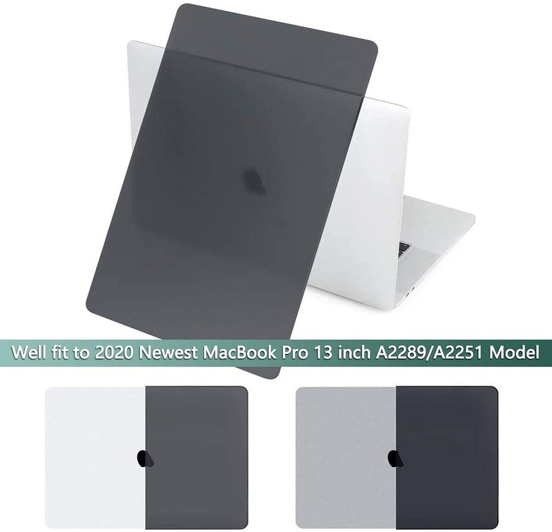 Moca غطاء صلب لجهاز M1 MacBook Air مقاس 13 بوصة [إصدار 2022، 2021-2018] M1 A2337 A2179 A1932 مع شاشة Retina وTouch ID غطاء غلاف MacBook Air (رمادي) - Image 5