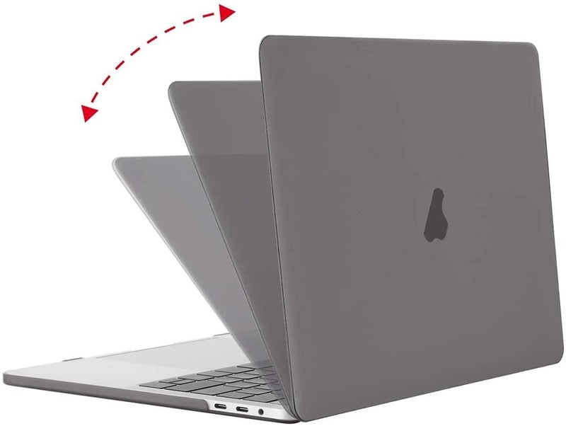 Moca غطاء صلب لجهاز M1 MacBook Air مقاس 13 بوصة [إصدار 2022، 2021-2018] M1 A2337 A2179 A1932 مع شاشة Retina وTouch ID غطاء غلاف MacBook Air (رمادي) - Image 3