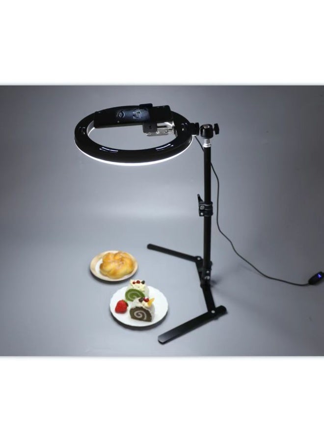 New 10inch Selfie Ring Light with Optional Tripod Stand Circle Hoop Bright Audio Led Lamp 10" for Makeup  - Image 4