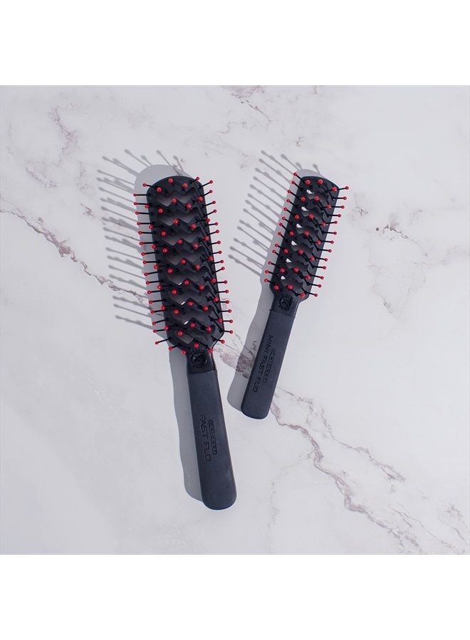 Cricket Static Free Mini Fast Flo Vent Hair Brush for Travel, Blow Drying, Styling and Detangling for Long Short Thick Thin Curly Straight Wavy All Hair Types - Image 4