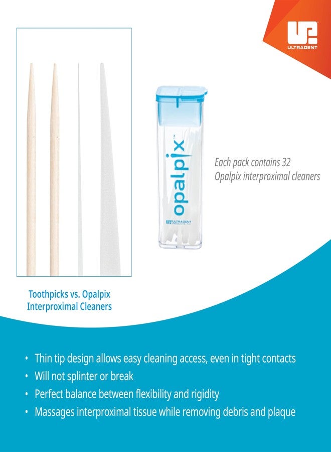 ULTRADENT OpalPix Dental Picks (3 Packs) 32ct per Pack. Toothpicks by Opalescence GO Plastic Tooth Dental Pick Oral Care Soft. 5590-3 - Image 2