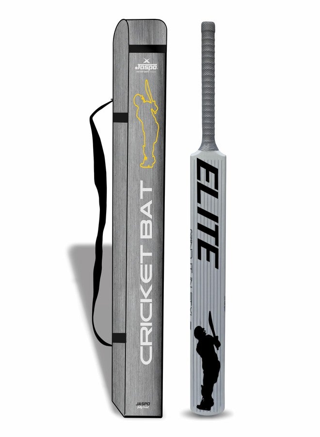Jaspo Slog Elite Plastic Tennis Cricket Bat, Hybrid Pu Filled Plastic Cricket Bat, Premium Hard Plastic Bat, Full Size Bat, 34 X 4.5 Inches, for All Ages (Slog Elite) - Image 1