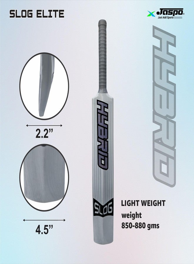 Jaspo Slog Elite Plastic Tennis Cricket Bat, Hybrid Pu Filled Plastic Cricket Bat, Premium Hard Plastic Bat, Full Size Bat, 34 X 4.5 Inches, for All Ages (Slog Elite) - Image 4