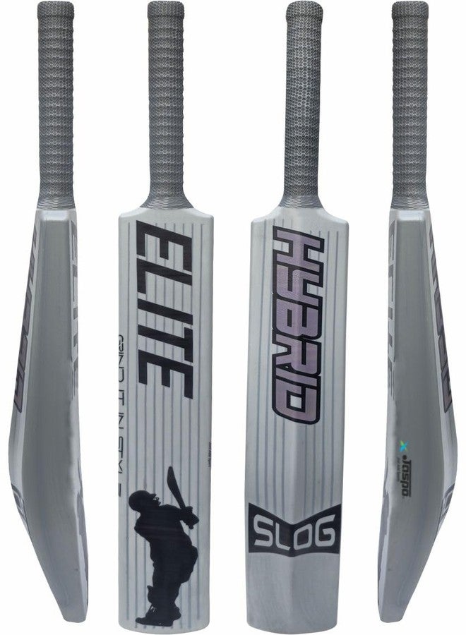 Jaspo Slog Elite Plastic Tennis Cricket Bat, Hybrid Pu Filled Plastic Cricket Bat, Premium Hard Plastic Bat, Full Size Bat, 34 X 4.5 Inches, for All Ages (Slog Elite) - Image 2