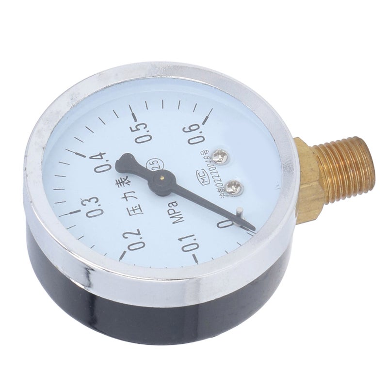 1/4 NPT Pressure Gauge High Accuracy Clear Dial Iorn Case Tap Water Pressure Gauge for Petroleum Chemical - Image 3