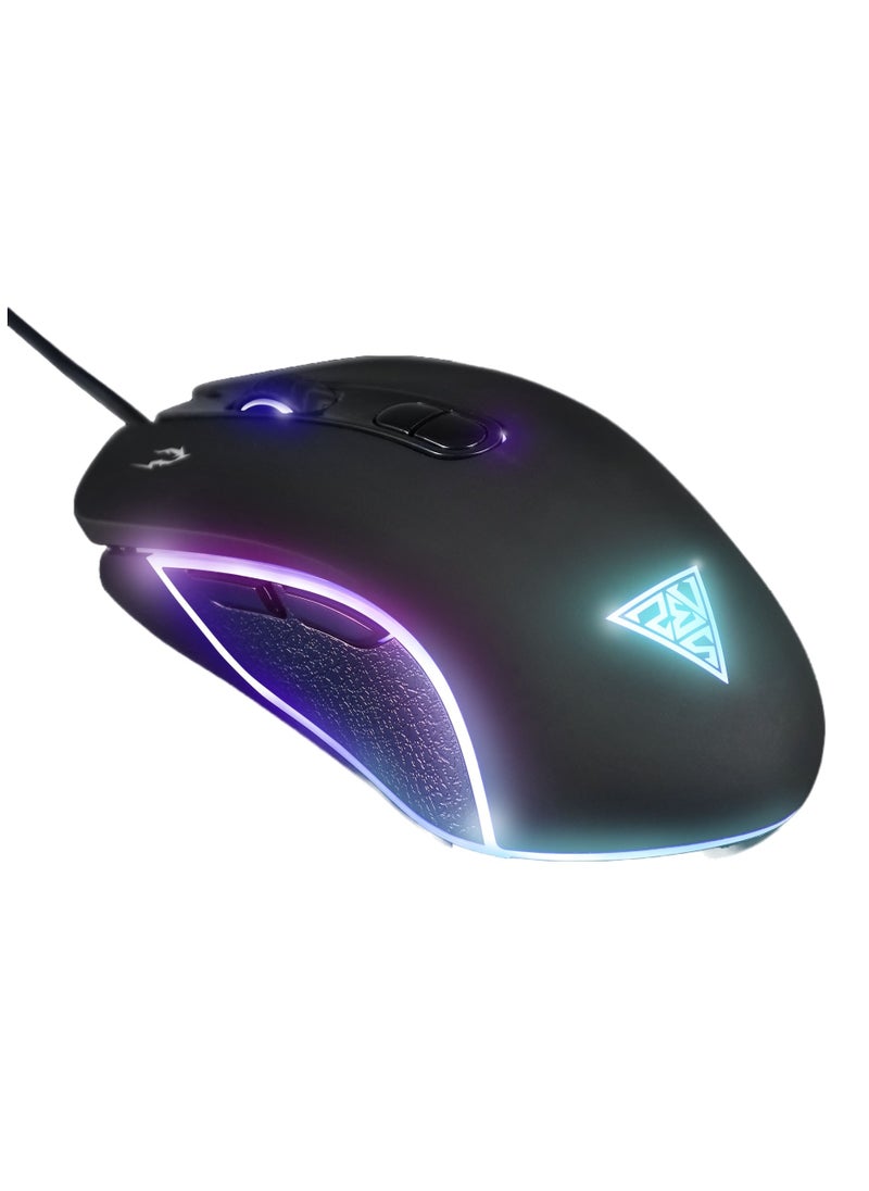 جامدياس - ماوس الألعاب GAMDIAS Zeus E3 RGB بدقة 3600 نقطة في البوصة + وسادة ماوس NYX E1 مقاس 23.5 × 18 سم - Image 1