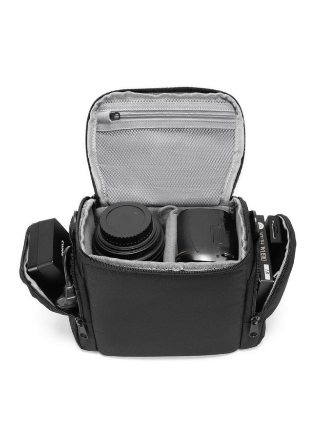 Generic Cwatcun Hong Kong SLR Camera Bag Shoulder Digital Camera Bag Outdoor Nylon Fashion Photography Backpack-Color:Cn+d11+1.0 Large Black (1 Machine 2 Mirrors + 1 Pack Of 2 + Thickened Partitions + Lifetime Warranty)  - Image 3