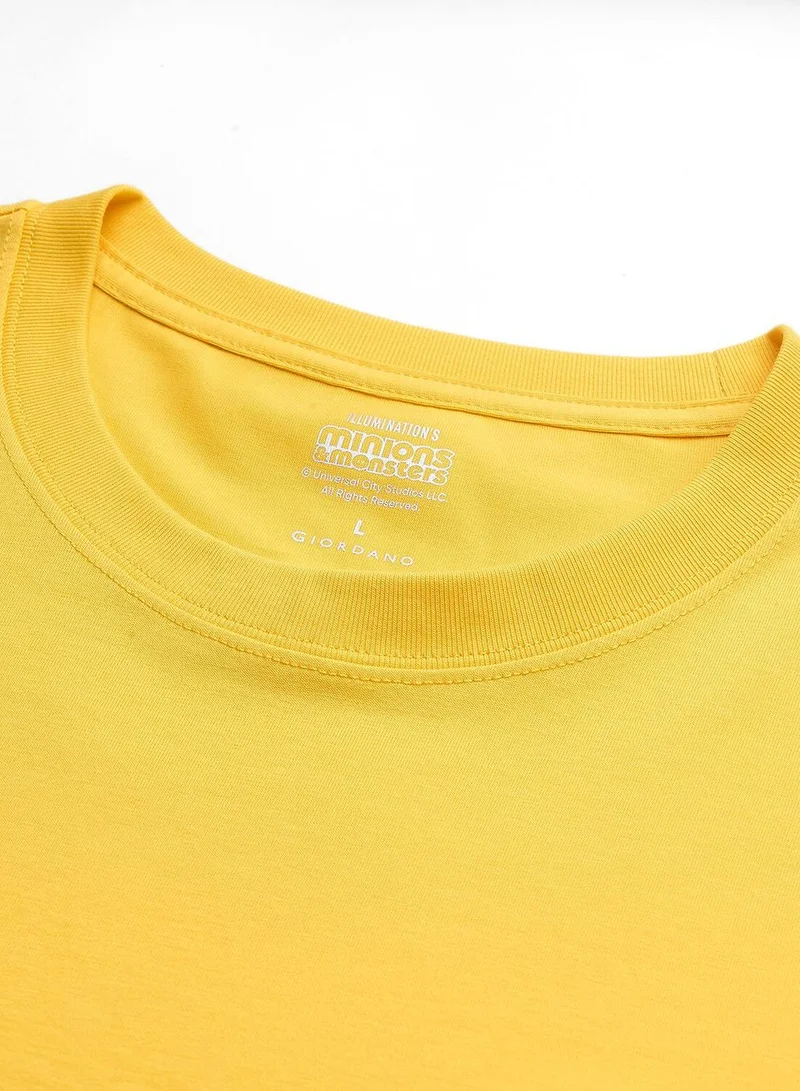 Giordano  Men's Minions Bello Script Tee for Men | Best Price UAE