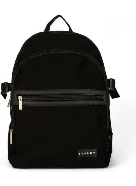 SISLEY Black Unisex Backpack 12917