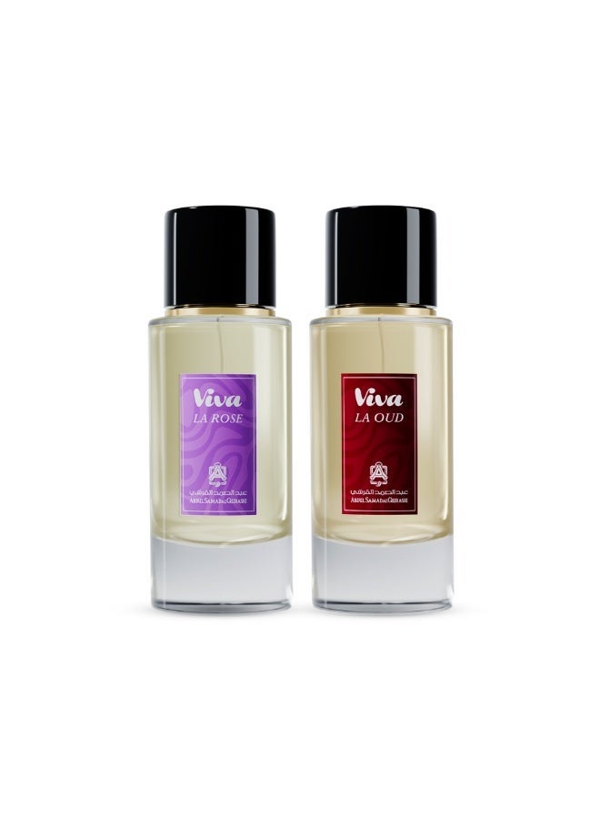 Abdul Samad Al Qurashi Viva Gift Box La Rose & La Oud 100ML+100ML - Image 2