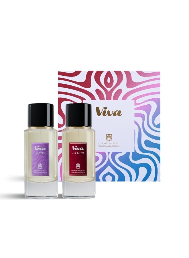 Abdul Samad Al Qurashi Viva Gift Box La Rose & La Oud 100ML+100ML - Image 1