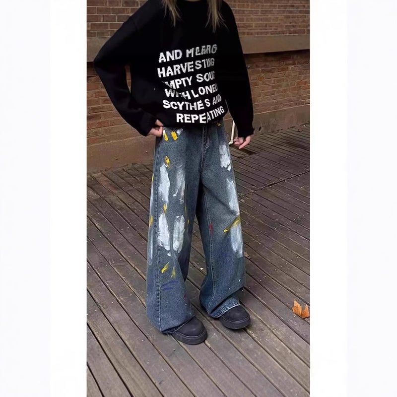 Unisex Casual Daily Denim Jeans - Image 2