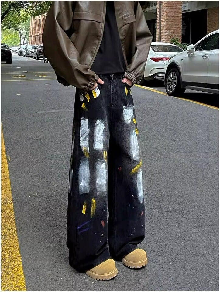 Unisex Casual Daily Denim Jeans - Image 1