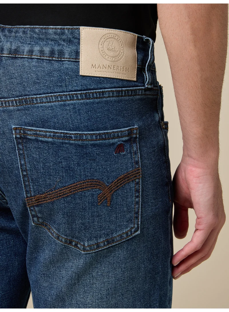 MANNERISM  The Tailored Denim Slim Fit Jeans for Men | Best Price UAE