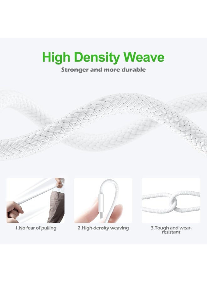 140W USB C to Magnetic 3 Safe Charging Cable(2 M/6.6 ft)for M5/M4/M3/M2/M1 MacBook Pro Air Charger Cord for MacBook Pro (16/142026/2025/2024/2023/2021), Air (15/132026/2025/2024/2023/2022)White - Image 5