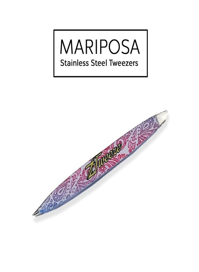 DreamCut Dual Ended Point and Slant Tips Z-Tweeze PATENTED Tweezers (Rainbow Design Precision Crafted for Eyebrows Ingrown Hair two in one Tweezers for Ease of use by DreamCut - Image 4