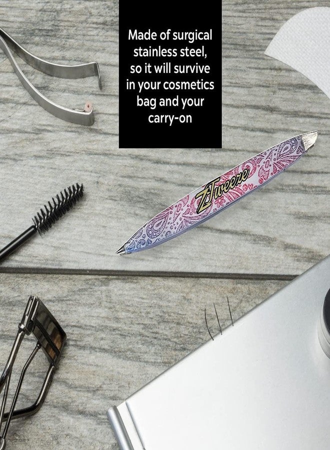 DreamCut Dual Ended Point and Slant Tips Z-Tweeze PATENTED Tweezers (Rainbow Design Precision Crafted for Eyebrows Ingrown Hair two in one Tweezers for Ease of use by DreamCut - Image 5