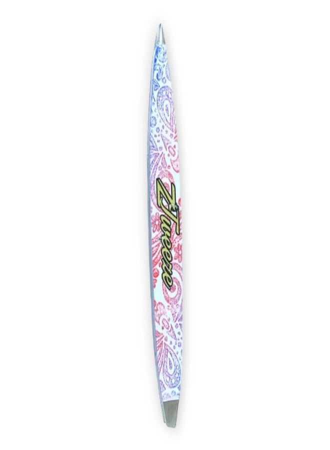 DreamCut Dual Ended Point and Slant Tips Z-Tweeze PATENTED Tweezers (Rainbow Design Precision Crafted for Eyebrows Ingrown Hair two in one Tweezers for Ease of use by DreamCut - Image 2