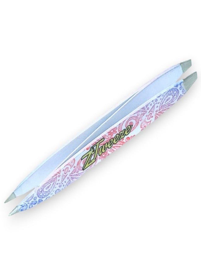 DreamCut Dual Ended Point and Slant Tips Z-Tweeze PATENTED Tweezers (Rainbow Design Precision Crafted for Eyebrows Ingrown Hair two in one Tweezers for Ease of use by DreamCut - Image 1