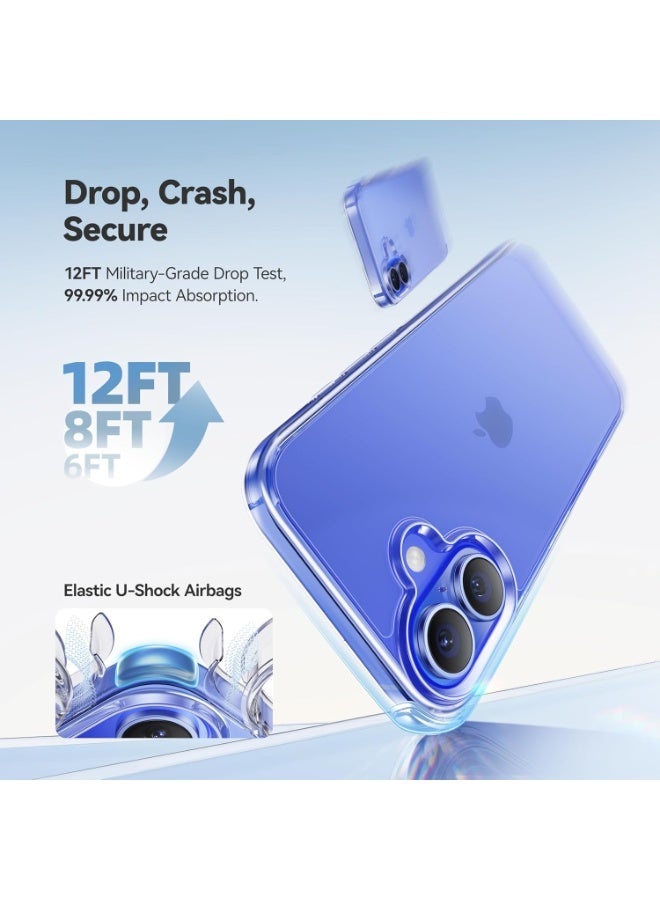 PRIMEEIGHT Transparent Crystal Clear iPhone 16 Plus Case 6.7 inch Shockproof Curved Edges apple iPhone 16 plus case HD Clear Anti Scratch - Image 2