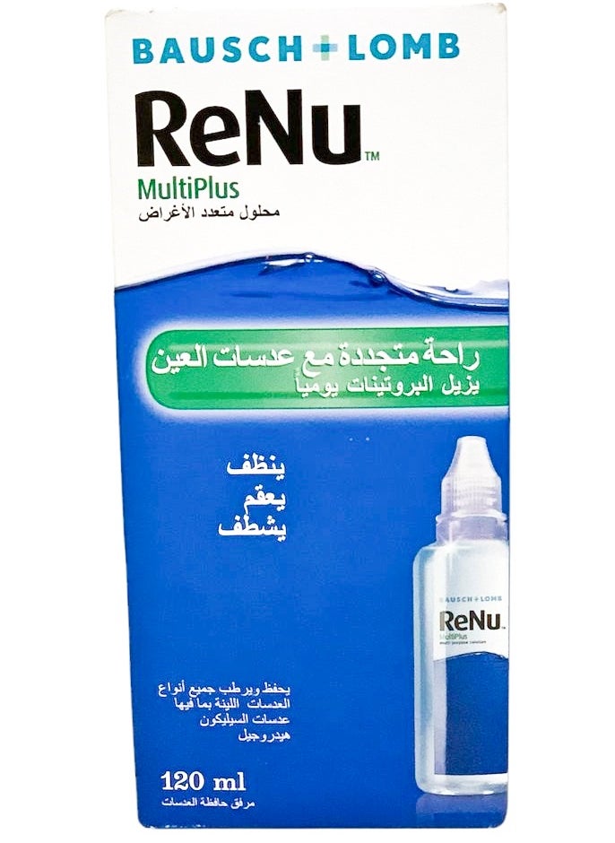 Renu - Renu Multiplus Contact Lens Solution 120Ml - Image 1