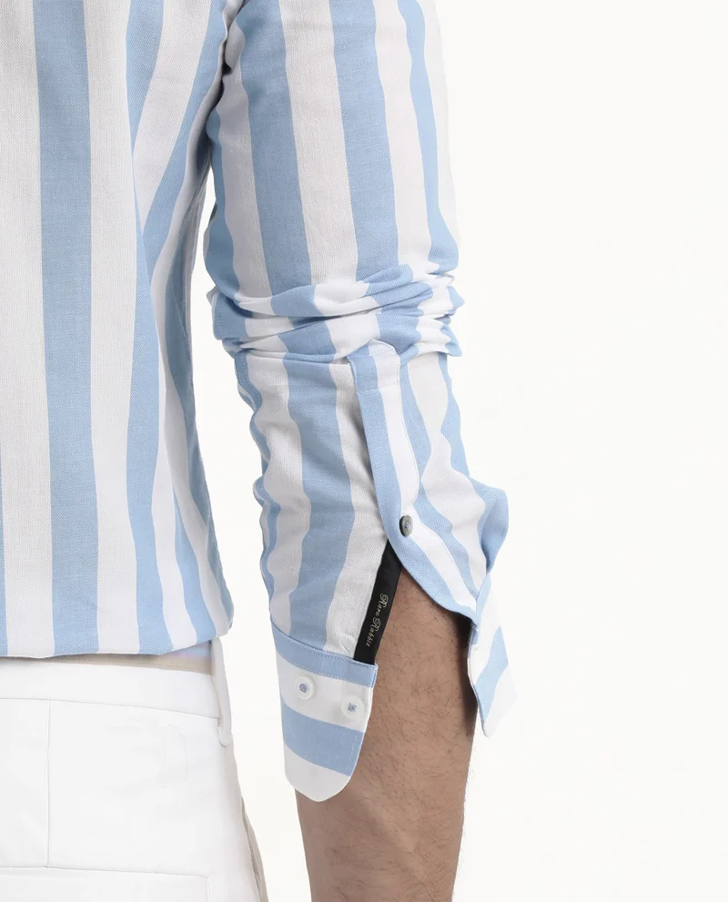 Rare Rabbit Men's Cabana Stripe Shirt