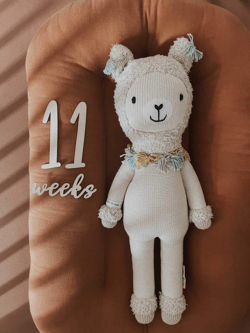 Miaoberry Baby Milestone Numbers|Baby Photo Props Wooden|Newborn Birth Announcement Card Wooden| - Image 3