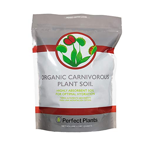 Perfect Plants Carnivorous Plant Soil | 4 Qts. Organic Premium Mix | Use with Venus Fly Traps, Pitcher Plants, or Other Carnivorous Plants - Image 1