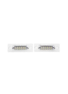 NIBEMINENT LED License Plate Lamp Car Number Tag Lights for VW Caddy Touran Passat Jetta  - Image 1