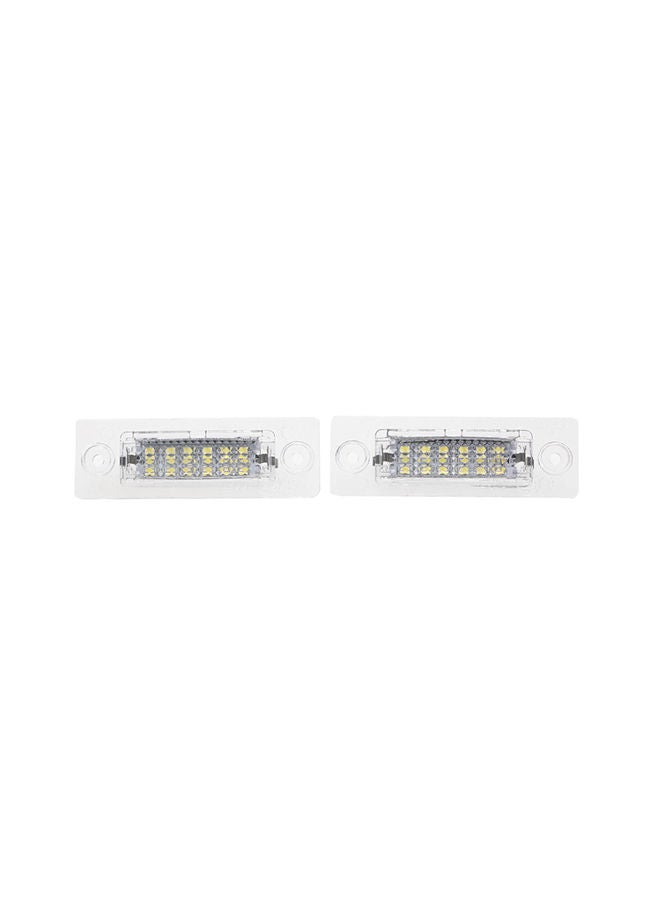 NIBEMINENT LED License Plate Lamp Car Number Tag Lights for VW Caddy Touran Passat Jetta - Image 1