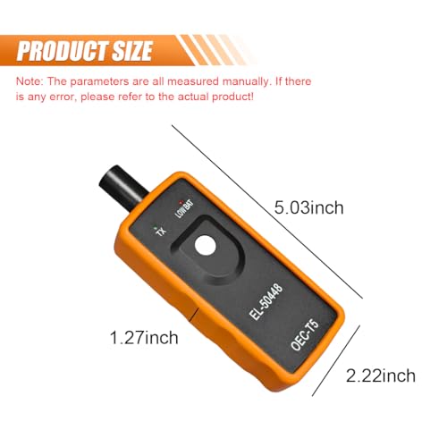 KPFILEH EL-50448 TPMS Relearn Tool, Car TPMS System Reset Programming Training Tool, OEC-T5 Tire Pressure Monitor Sensor Activation Tools for Most Cars, Trucks, SUVs (Orange) - Image 2