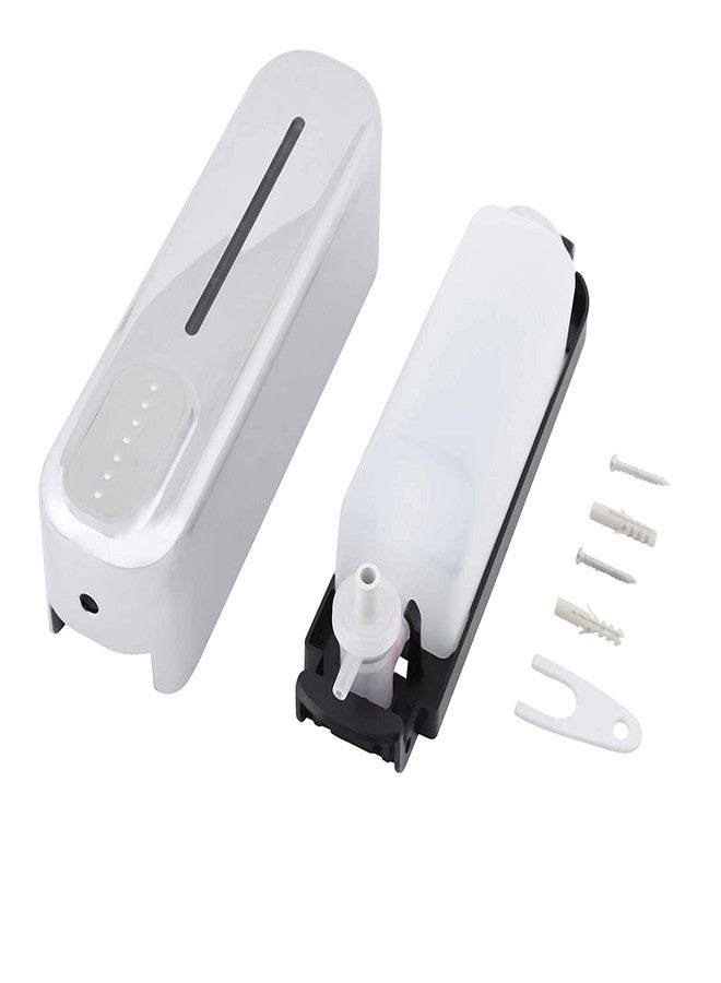 Bath Guru Soap Dispenser for Bathroom Wall Mounted ABS Plastic 350 ML- (Black & Chrome) - Image 4